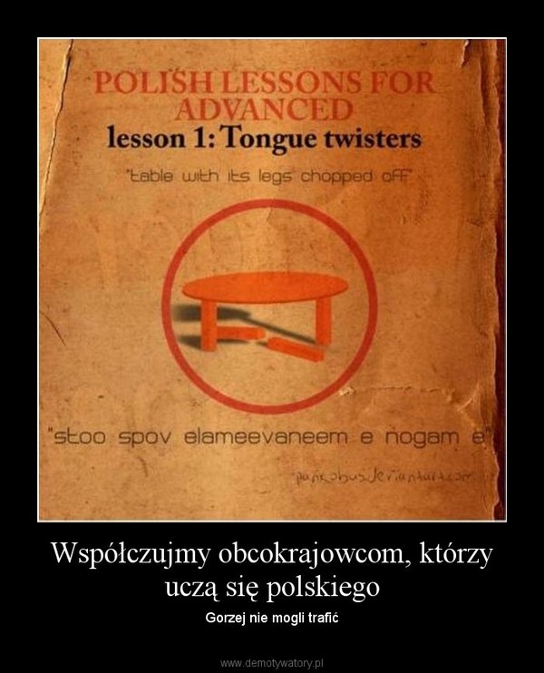 Współczujmy obcokrajowcom, którzy uczą się polskiego – Gorzej nie mogli trafić 