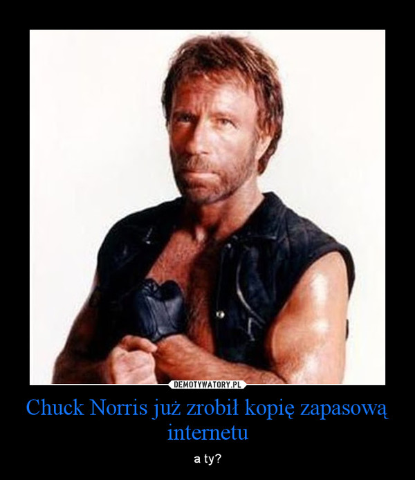 Chuck Norris już zrobił kopię zapasową internetu