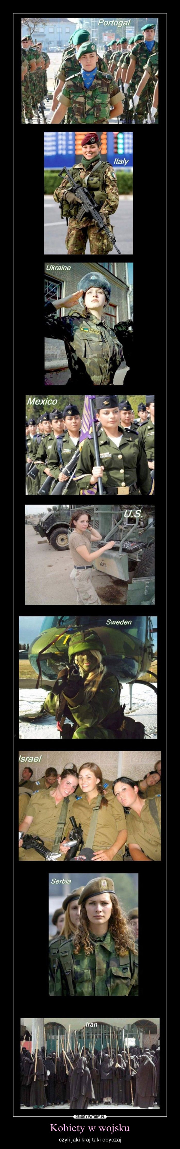 Kobiety w wojsku – czyli jaki kraj taki obyczaj 