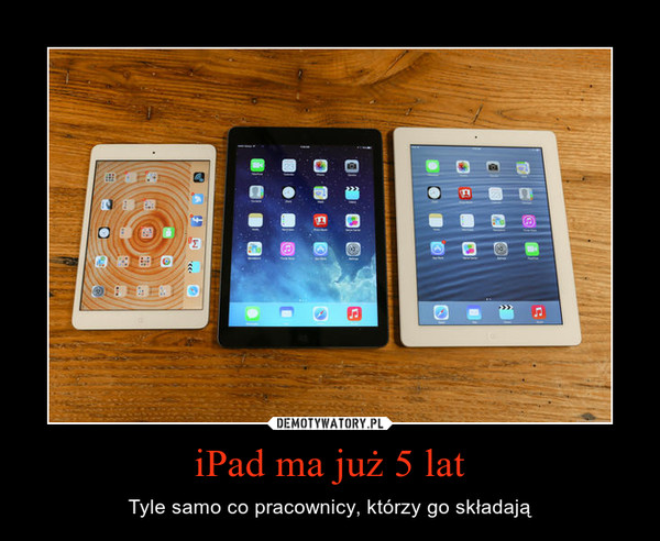 iPad ma już 5 lat – Tyle samo co pracownicy, którzy go składają 