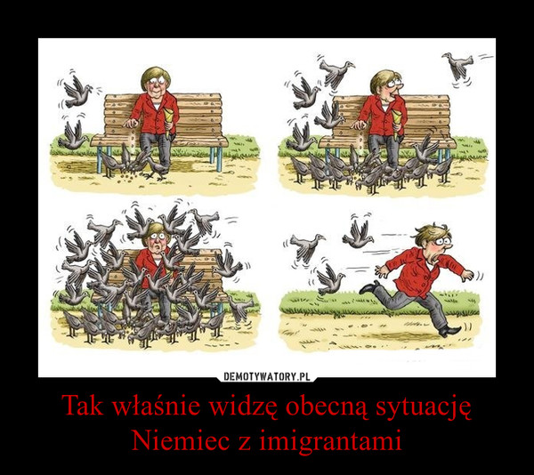 Tak właśnie widzę obecną sytuację Niemiec z imigrantami –  