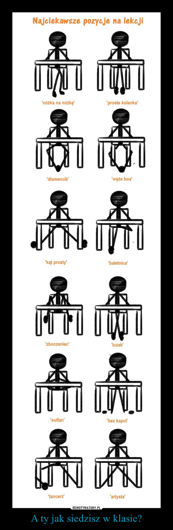 A ty jak siedzisz w klasie?