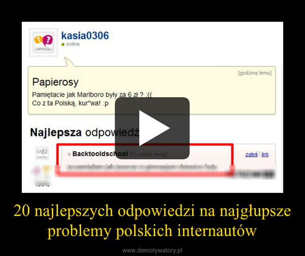20 najlepszych odpowiedzi na najgłupsze problemy polskich internautów –  