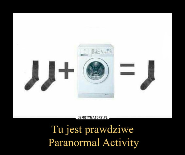 Tu jest prawdziwe
 Paranormal Activity