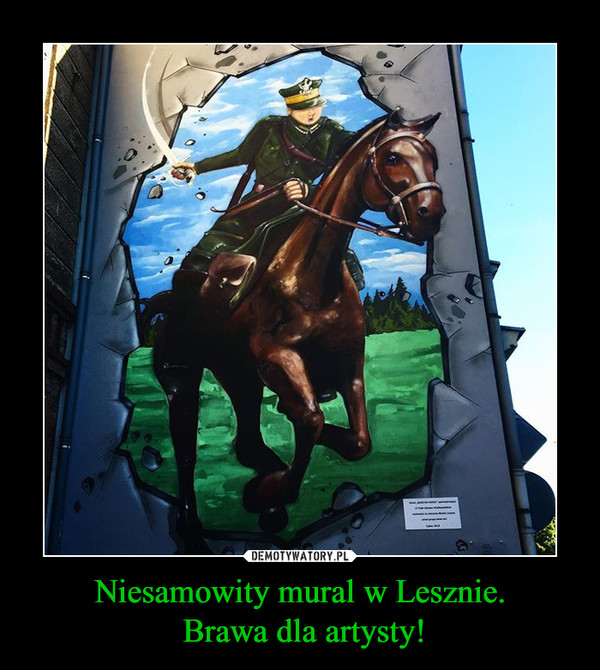 Niesamowity mural w Lesznie. Brawa dla artysty! –  