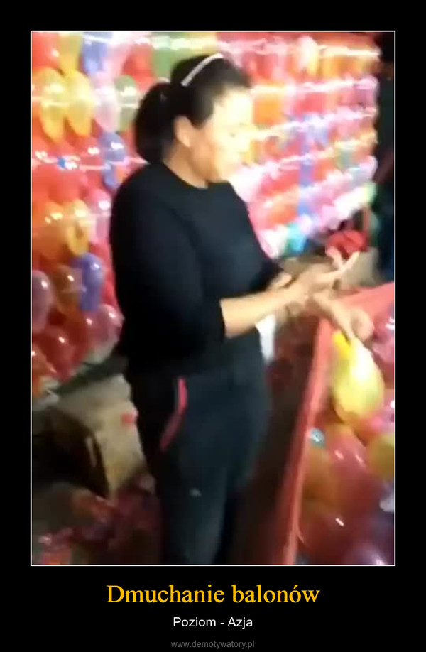 Dmuchanie balonów – Poziom - Azja 