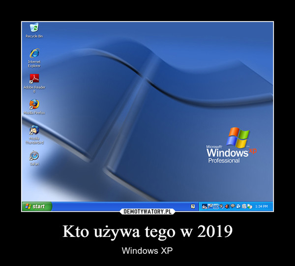 Kto używa tego w 2019 – Windows XP 