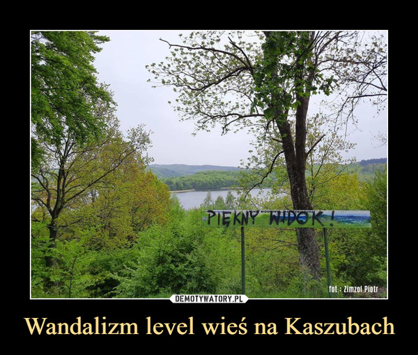 Wandalizm level wieś na Kaszubach