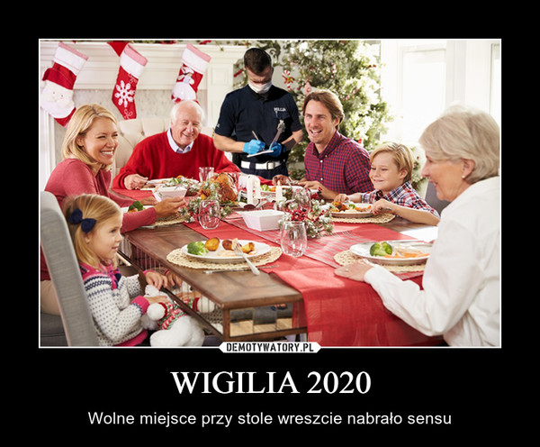 WIGILIA 2020 – Wolne miejsce przy stole wreszcie nabrało sensu 