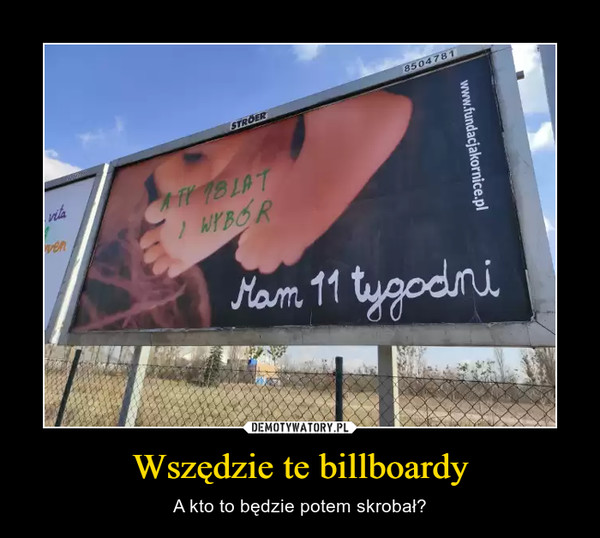 Wszędzie te billboardy – A kto to będzie potem skrobał? 
