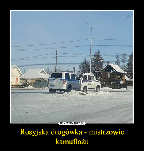 Rosyjska drogówka - mistrzowie kamuflażu