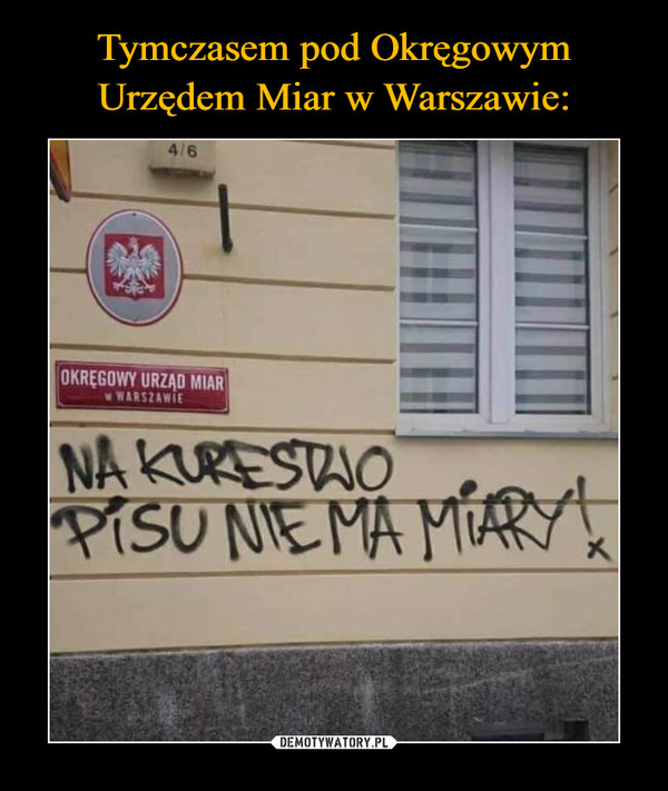 Tymczasem pod Okręgowym Urzędem Miar w Warszawie: