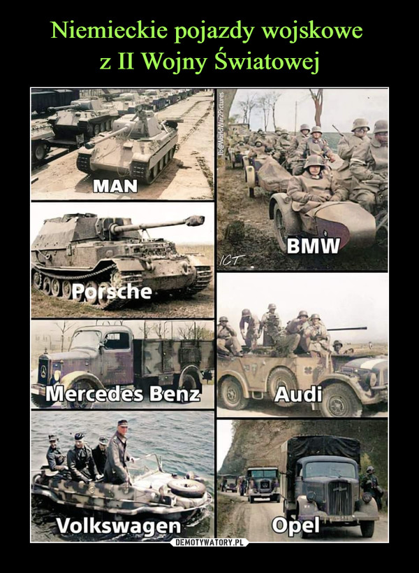 Niemieckie pojazdy wojskowe 
z II Wojny Światowej