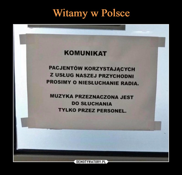 Witamy w Polsce