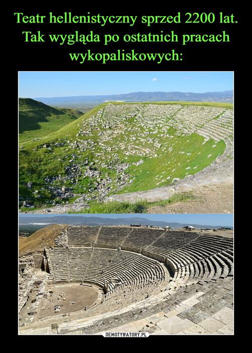 Teatr hellenistyczny sprzed 2200 lat. Tak wygląda po ostatnich pracach wykopaliskowych: