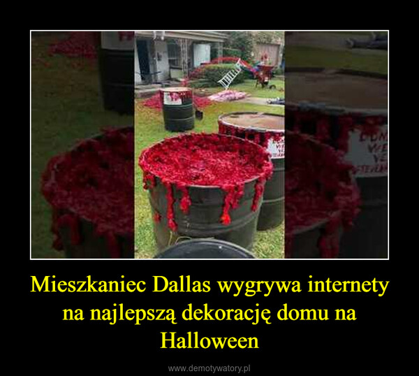 Mieszkaniec Dallas wygrywa internety na najlepszą dekorację domu na Halloween –  