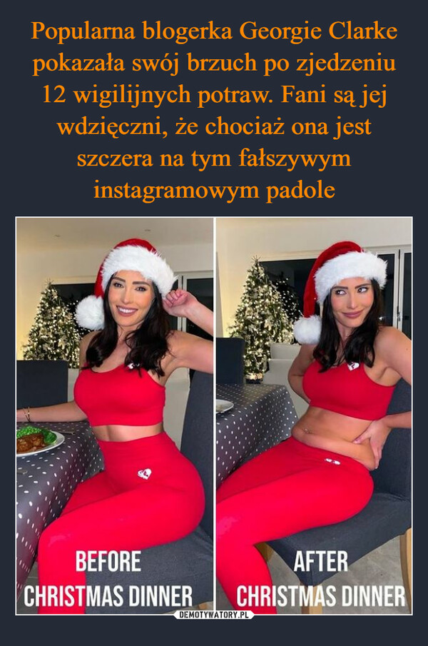  –  BEFORE CHRISTMAS DINNERAFTER CHRISTMAS DINNER