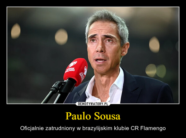 Paulo Sousa – Oficjalnie zatrudniony w brazylijskim klubie CR Flamengo 