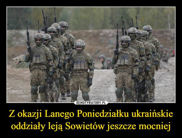 Z okazji Lanego Poniedziałku ukraińskie oddziały leją Sowietów jeszcze mocniej