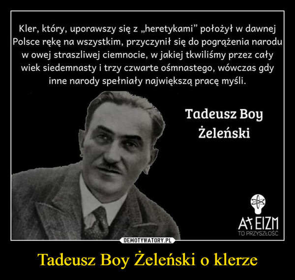 Tadeusz Boy Żeleński o klerze