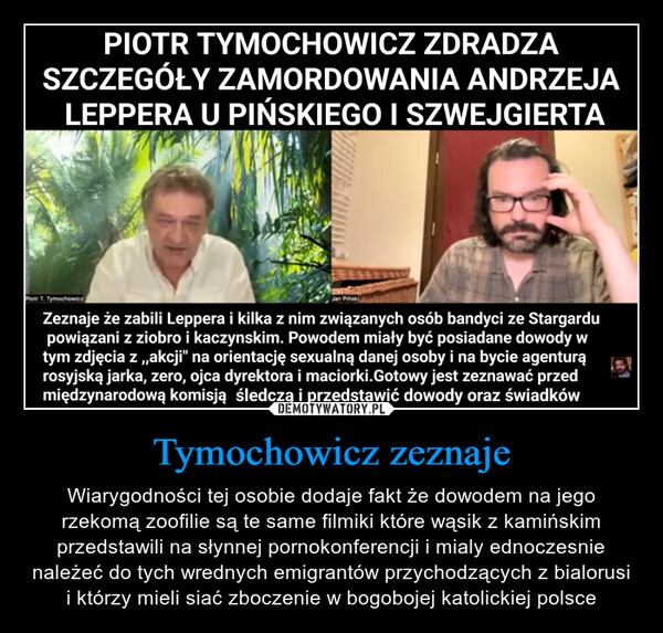 Tymochowicz zeznaje