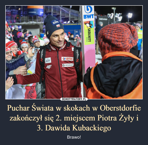 Puchar Świata w skokach w Oberstdorfie zakończył się 2. miejscem Piotra Żyły i 3. Dawida Kubackiego – Brawo! 