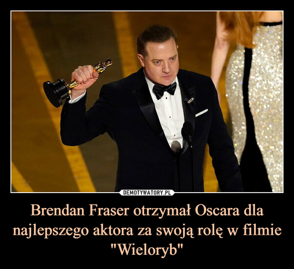 Brendan Fraser otrzymał Oscara dla najlepszego aktora za swoją rolę w filmie "Wieloryb" –  TITES