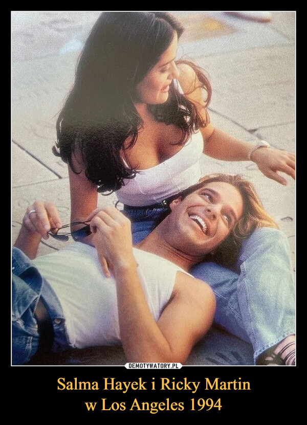 Salma Hayek i Ricky Martin
w Los Angeles 1994