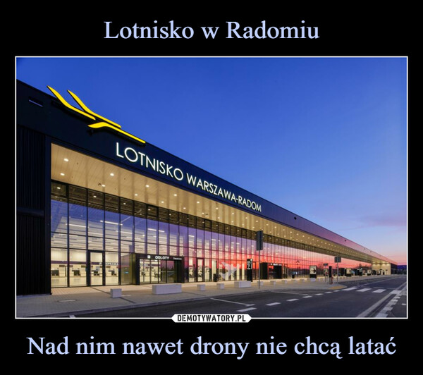 Lotnisko w Radomiu Nad nim nawet drony nie chcą latać