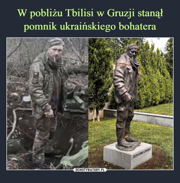 W pobliżu Tbilisi w Gruzji stanął pomnik ukraińskiego bohatera