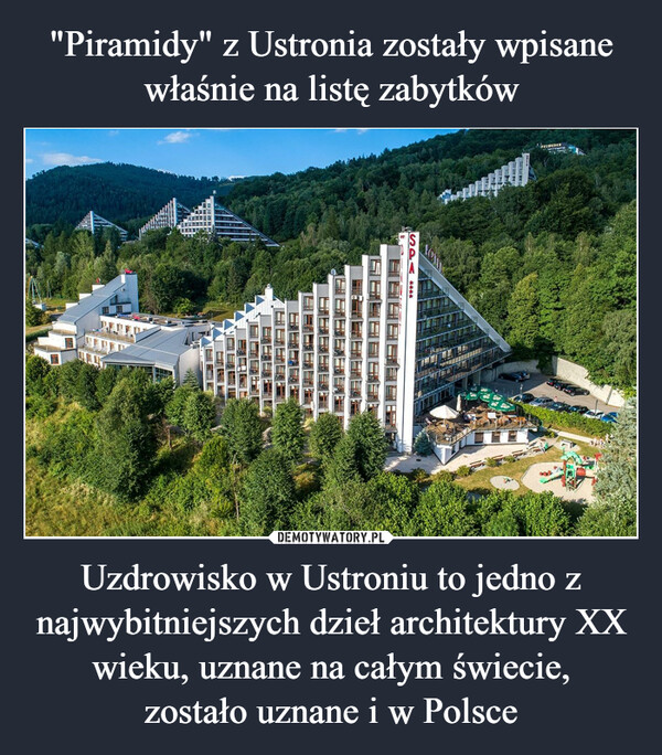 Uzdrowisko w Ustroniu to jedno z najwybitniejszych dzieł architektury XX wieku, uznane na całym świecie,zostało uznane i w Polsce –  NOXSPA R会会