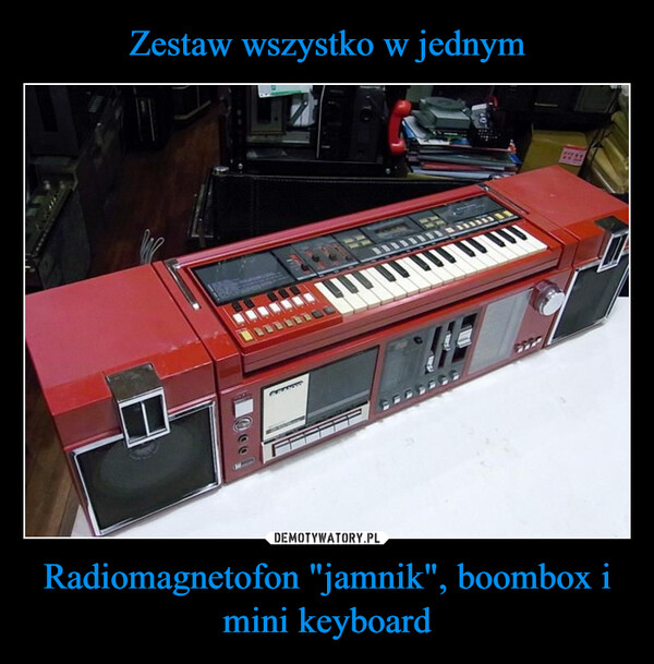 Radiomagnetofon "jamnik", boombox i mini keyboard –  (SMA33333