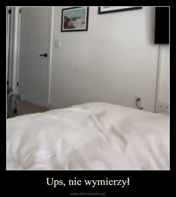 Ups, nie wymierzył –  